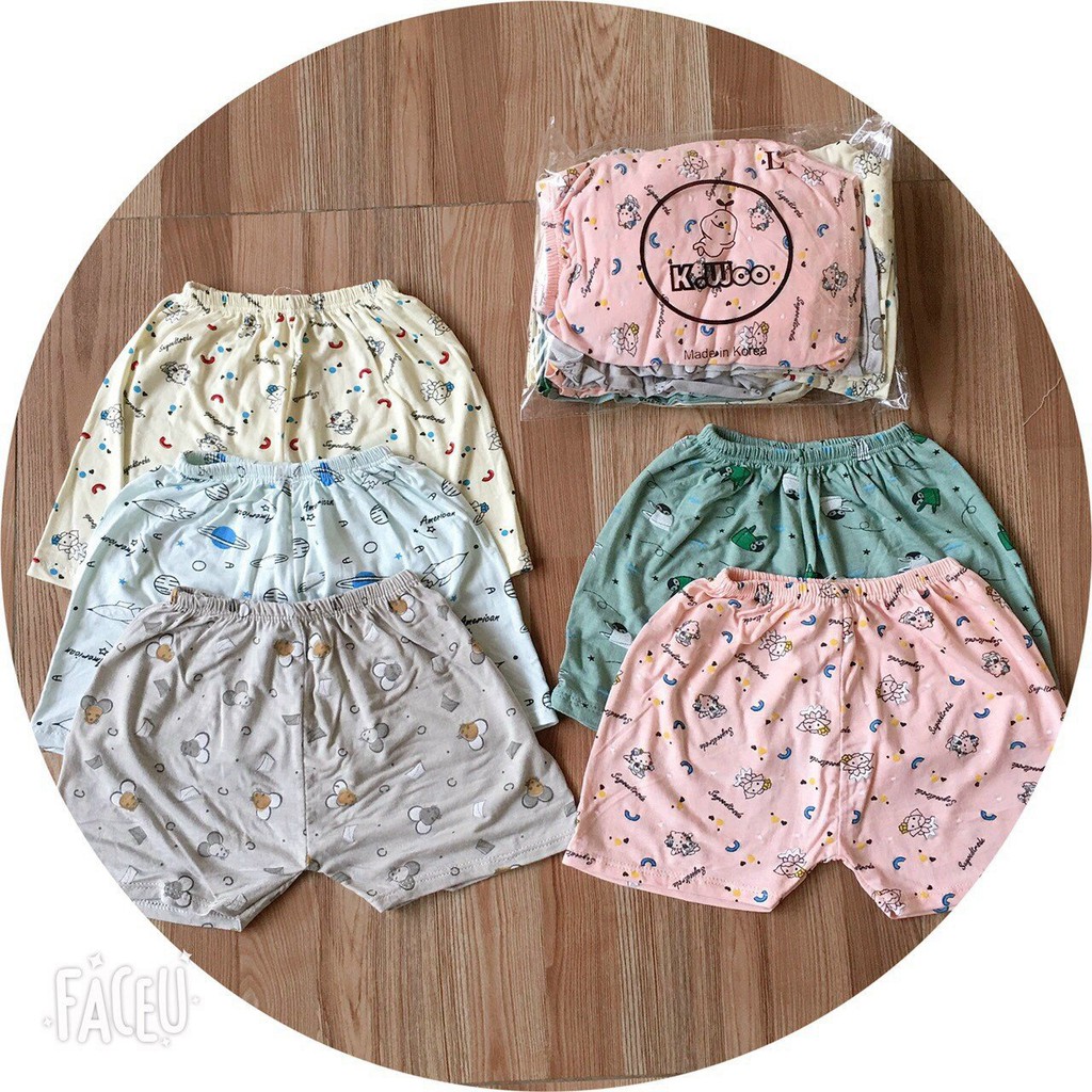 Combo 5 Quần Đùi Chục THun Lạnh, Cotton Cho Bé Trai / Bé Gái