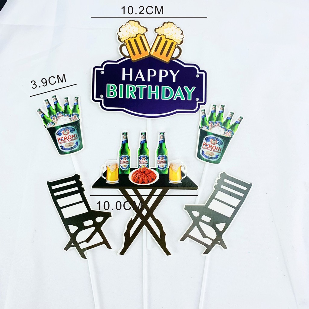 Set que cắm bàn tiệc trang trí bánh kem