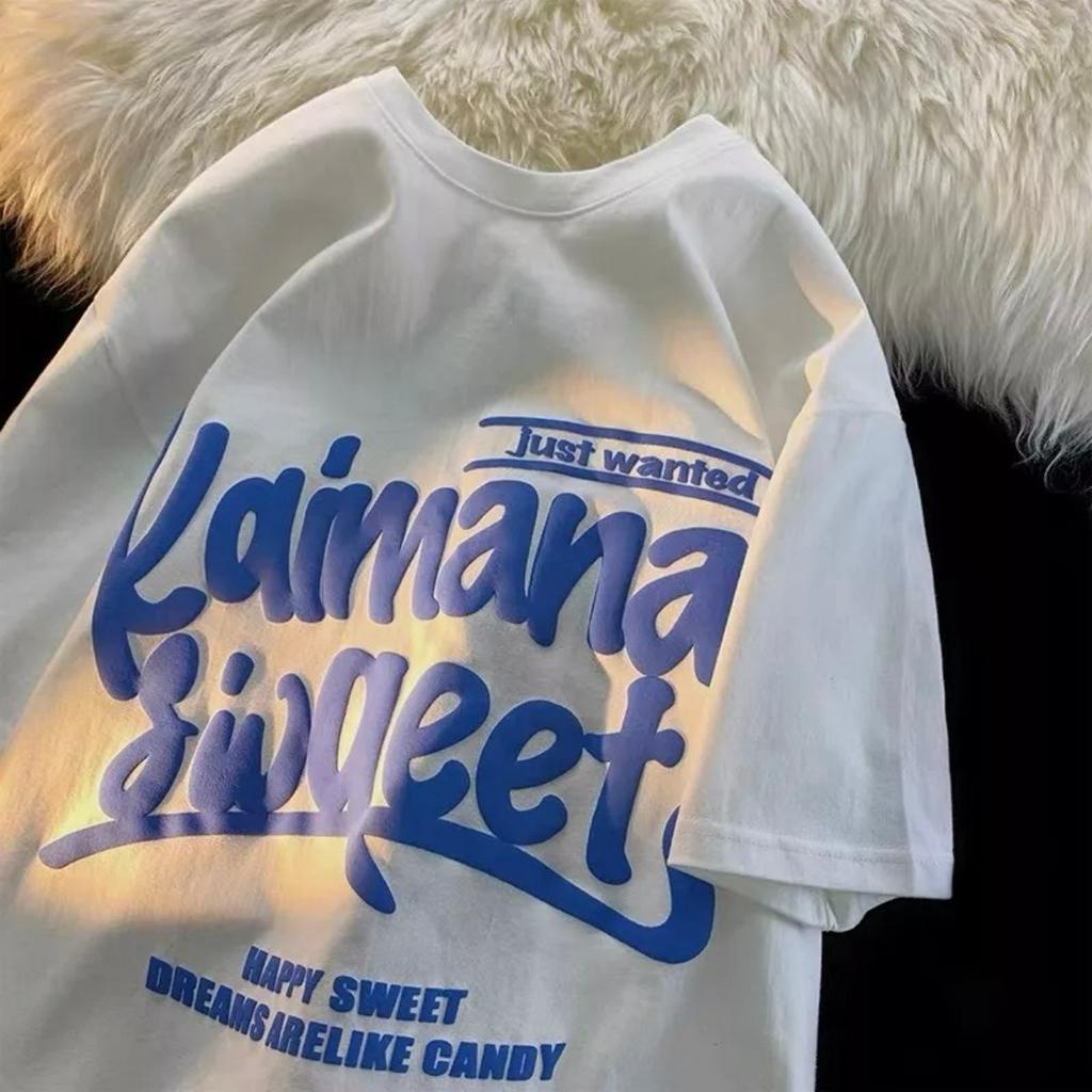 Áo phông cotton tay lỡ KAIMANA ulzang siêu xinh