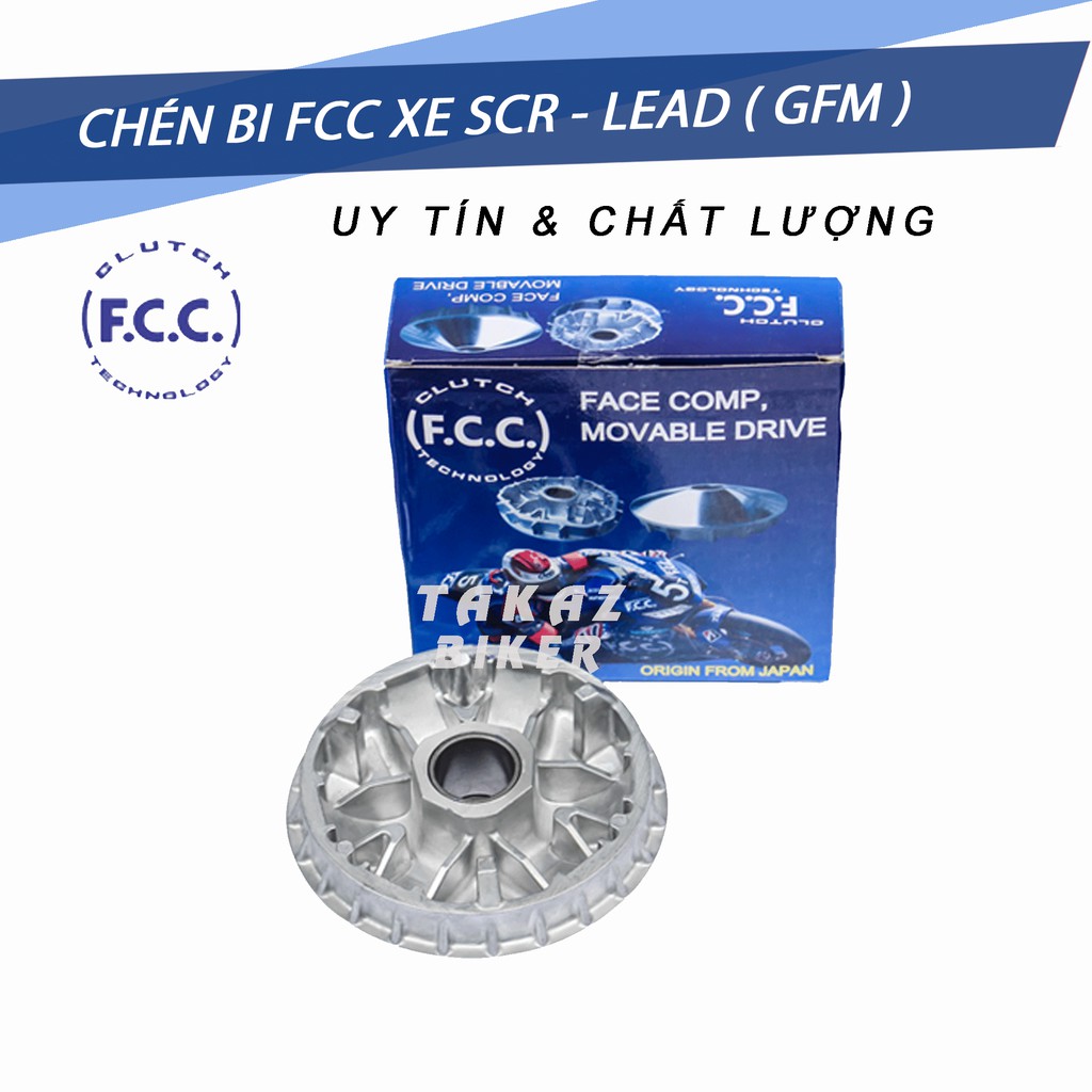Chén bi nồi trước dùng cho xe Honda Lead 110 - SCR 110 Hãng FCC Công nghệ Japan