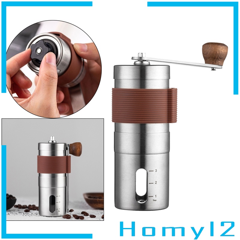 Manual Coffee Grinder Adjustable Setting for Espresso French Press Camping