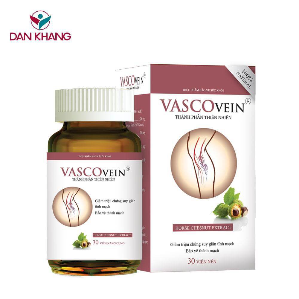 Viên uống Vascovein – Hỗ trợ điều trị suy giãn tĩnh mạch (Hộp 30 viên)