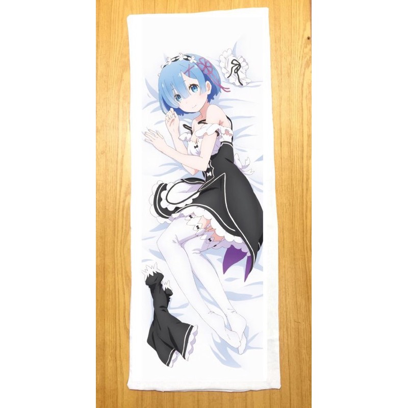 gối ôm anime rem in 2 mặt ảnh ruột bông Hàn quốc/ gói dài Rem re zero ramrem