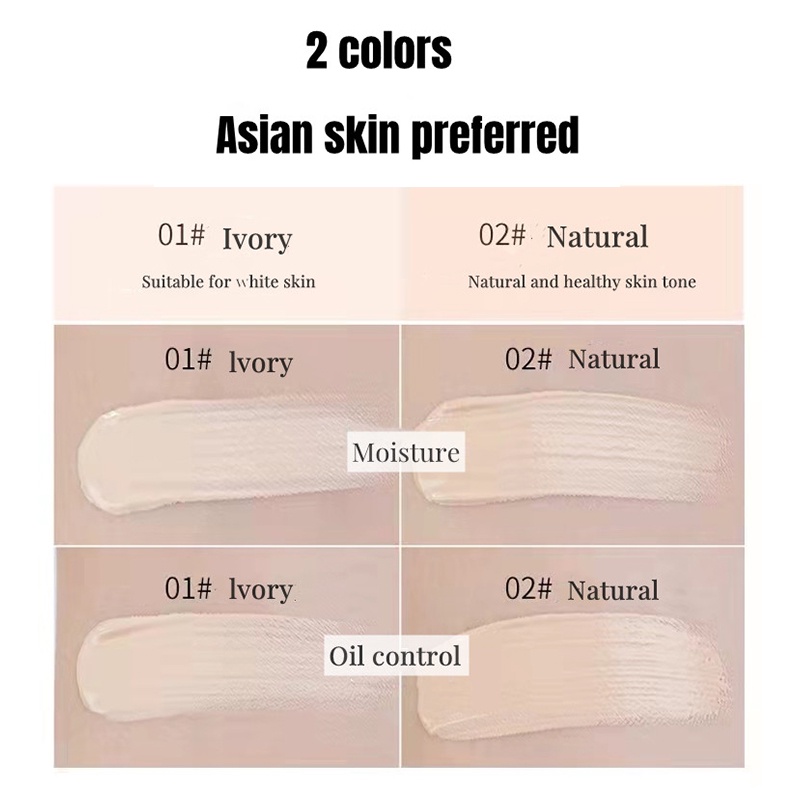 Kem nền che khuyết điểm BABREA dạng lỏng màu lì lâu trôi 30ml