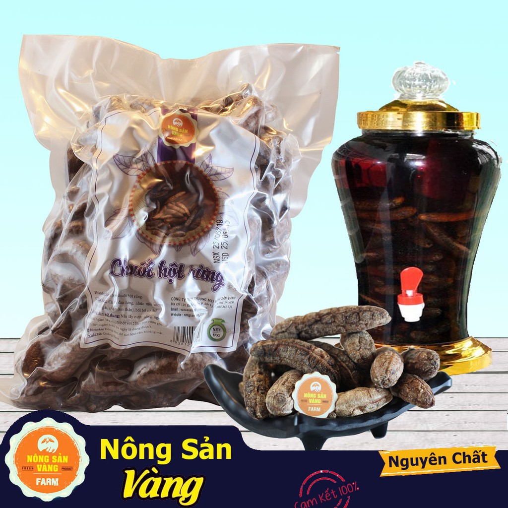 [Hot]Chuối Hột Rừng 2kg, Quả Chuối Hột Rừng Chín - Nông Sản Vàng