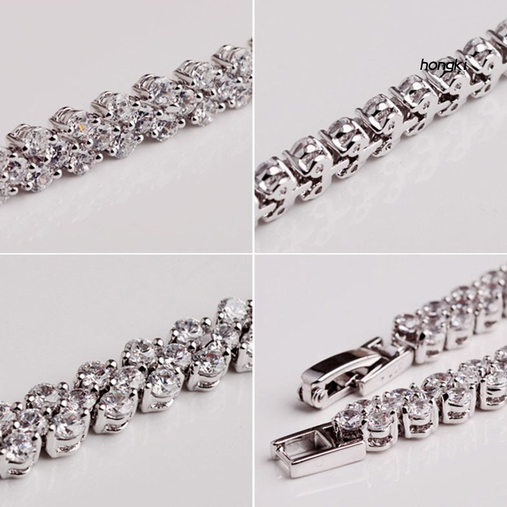 Vòng đeo tay đính kim cương giả sang trọng thời trang cho nữ