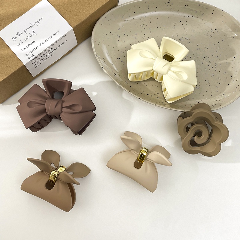 Kẹp Tóc Hình Cá Mập Đính Nơ Lưng Chất Lượng Cao Cho Nữ