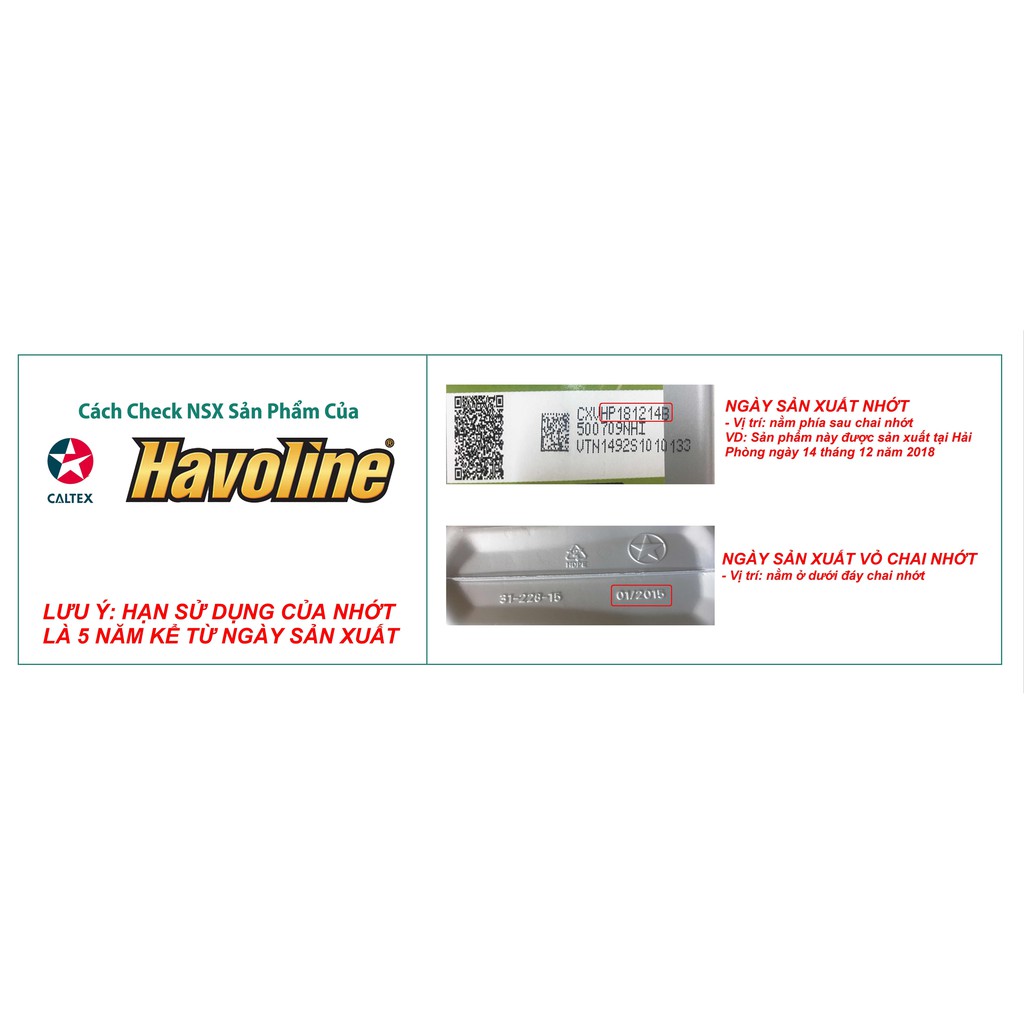 Nhớt xe ga gốc khoáng Caltex Havoline SuperMatic4T 10w40 [ 800ml ]