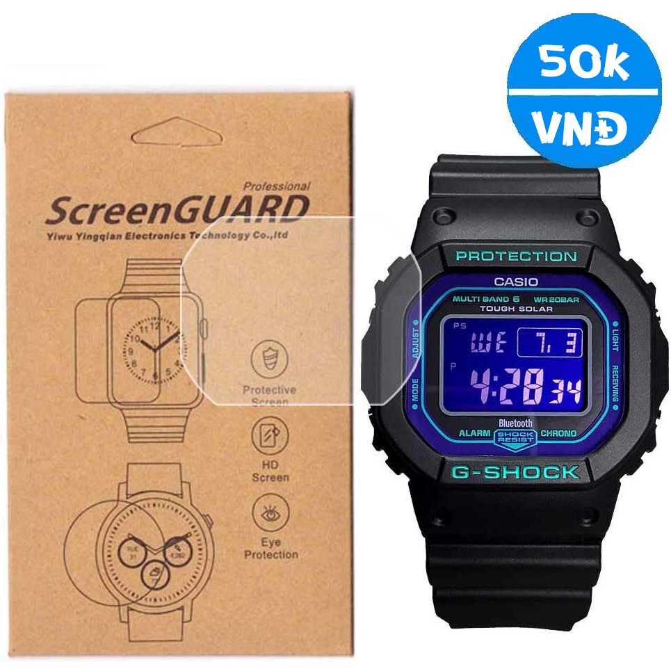 Miếng dán bảo vệ màn hình đồng hồ Casio DW 5600 6900 GW 9400 7900 GA 110/100/120 AE-1200 GD 350 400 H1000 | BigBuy360 - bigbuy360.vn