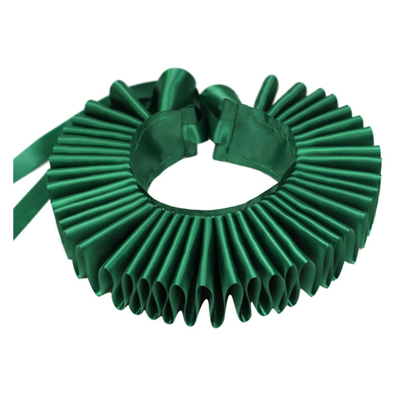 Vòng Cổ Choker Hóa Trang Chú Hề Bằng Satin Phong Cách Elizabethan Cổ Điển