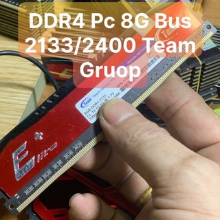 Ddr4 pc ram 8g - bus 2133/2400 hiệu team gruop elite tản nhiệt đen, đỏ , vàng - vi tính bắc hải