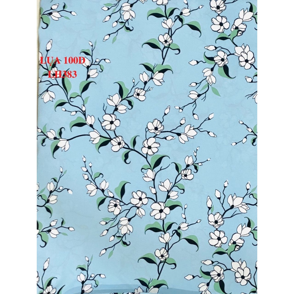 VẢI LỤA HOA MỀM MỊN - DÒNG VẢI THÔNG DỤNG - 1 MÉT X 1M5