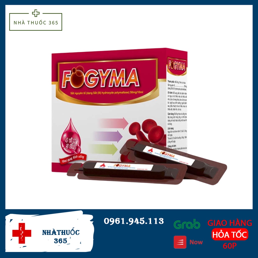 Sắt FOGYMA - Bổ sung sắt cho phụ nữ mang thai và sau sinh,người thiếu hụt sắt