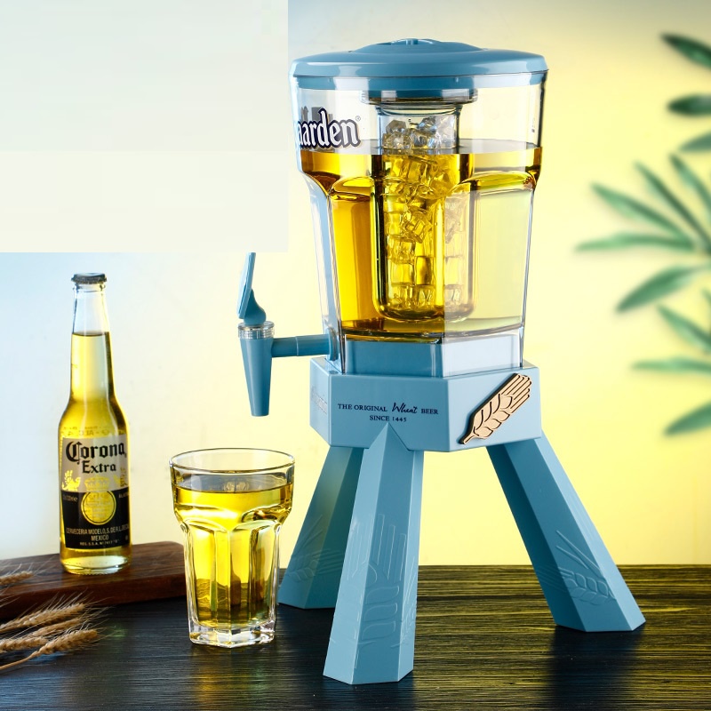 Tháp Bia 3 lít HC23 Kiểu Dáng Tháp Hoegaarden Đựng cocktail bia tươi Nhựa cao cấp thiết kế tinh tế sang trọng
