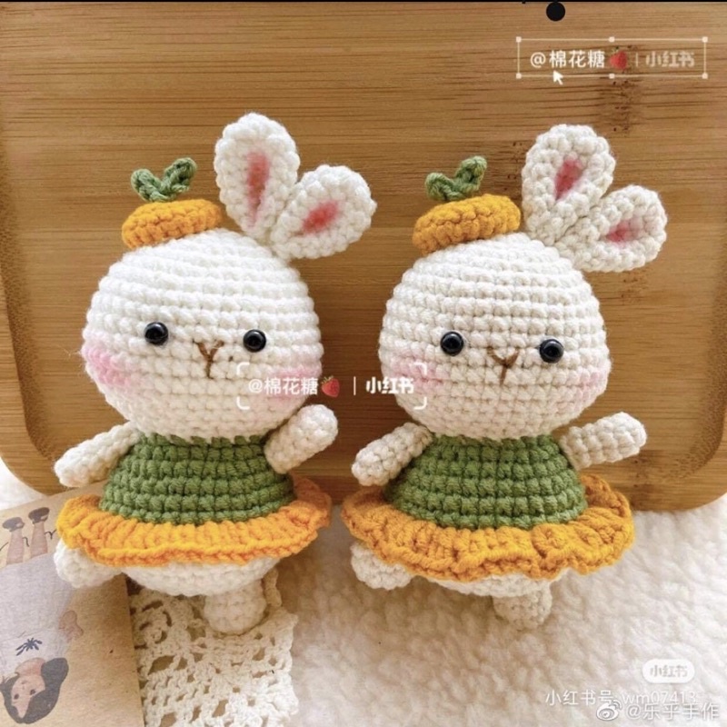 Móc Khoá Gấu/Heo/Cừu/Hổ - Thú Bông Handmade Đan Móc Thủ Công Làm Bằng Tay