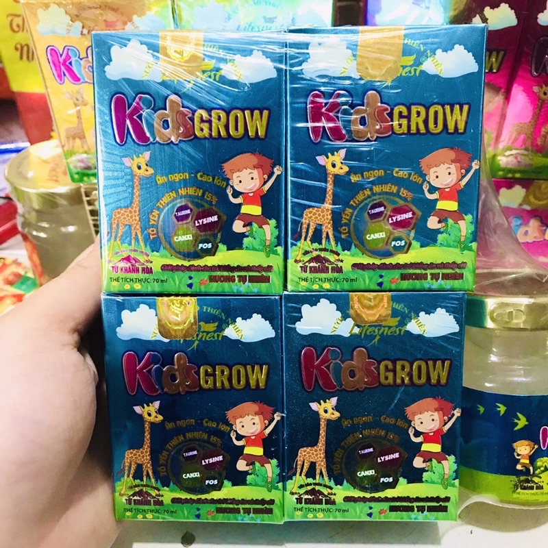 Lốc 5 Yến Sào Lifesnest Kids grow 70ml