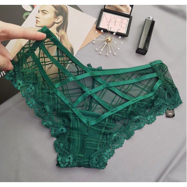 (Thanh lý) Quần Lót Tangas Ren Đan Dây Mới P195