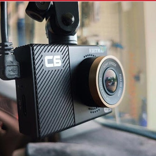 Camera hành trình VIETMAP Model C6, độ phân giải full HD, góc quay 170 độ