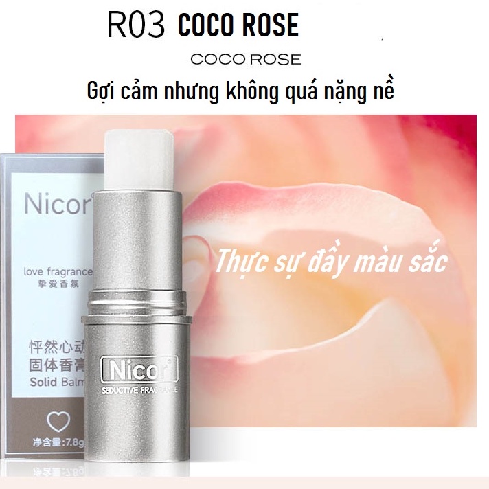 Nước Hoa Khô Nicor Dạng Sáp Lưu Hương Thơm Lâu Cho Nam Và Nữ