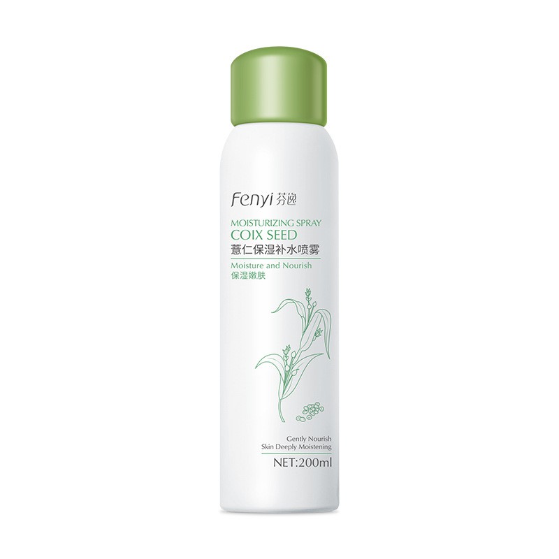 Toner Xịt khoáng Fenyi Moisturizing Spray Coix Seed 200ml Chiế Xuất Hạt Ý Dĩ, Hoa Cúc Cấp Ẩm, Dưỡng Trắng Da