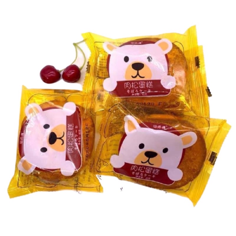 Lê 1 Chiếc Bánh Chà Bông Ruốc Gấu