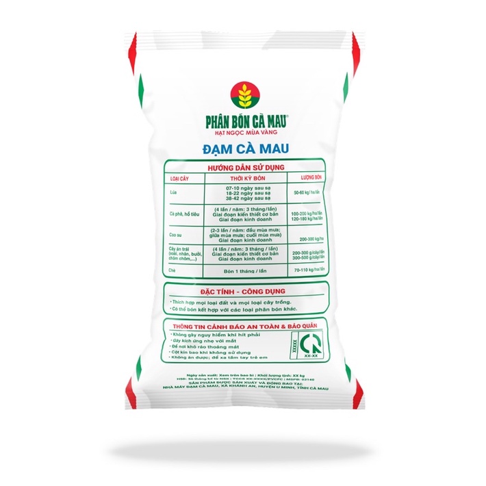 Phân đạm Ure Cà Mau phát triển cành lá, nảy chồi, giúp cây tăng trưởng và phát triển | gói 1KG