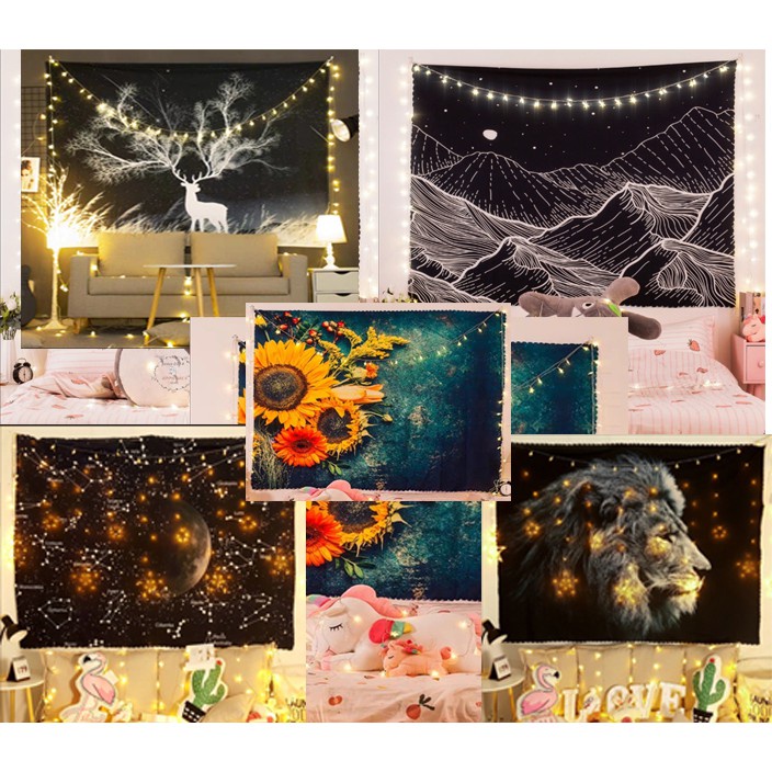 🌸 Tranh vải treo tường 🌸 Thảm vải decor phòng ngủ