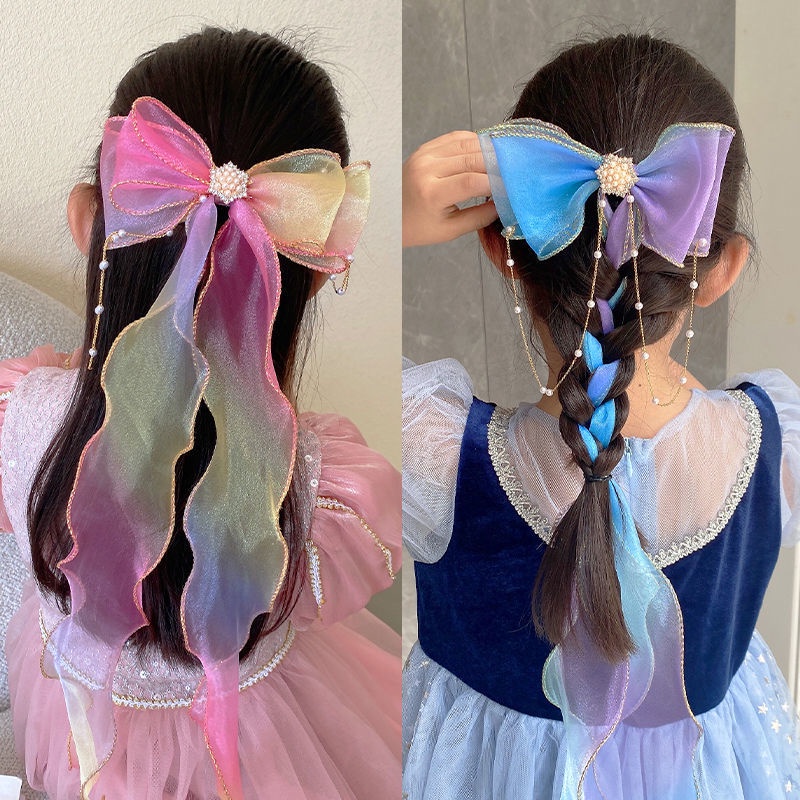 Nơ kẹp tóc cho bé