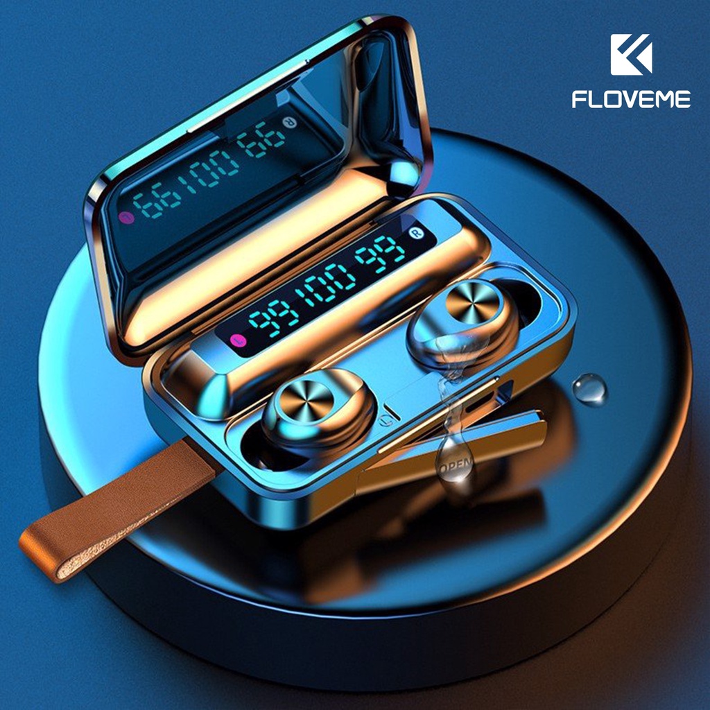 Tai Nghe Bluetooth 5.0 Floveme FL9 Pro Không Dây True Wireless Nhét Tai Cảm Ứng Kiêm Sạc Pin Dự Phòng - F9 PRO