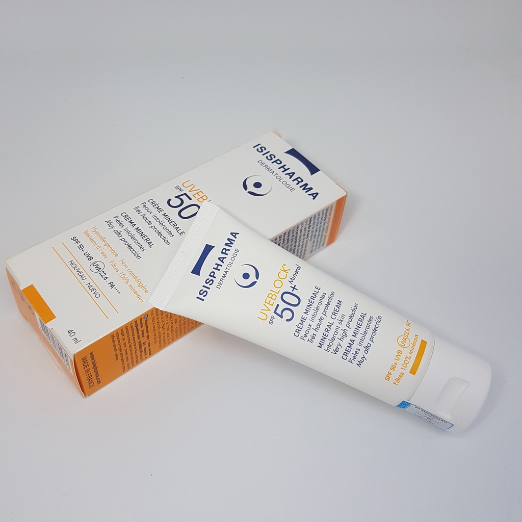 Kem Chống Nắng Isis Pharma Uveblock Spf 50+ Mineral Cream 40Ml | BigBuy360 - bigbuy360.vn