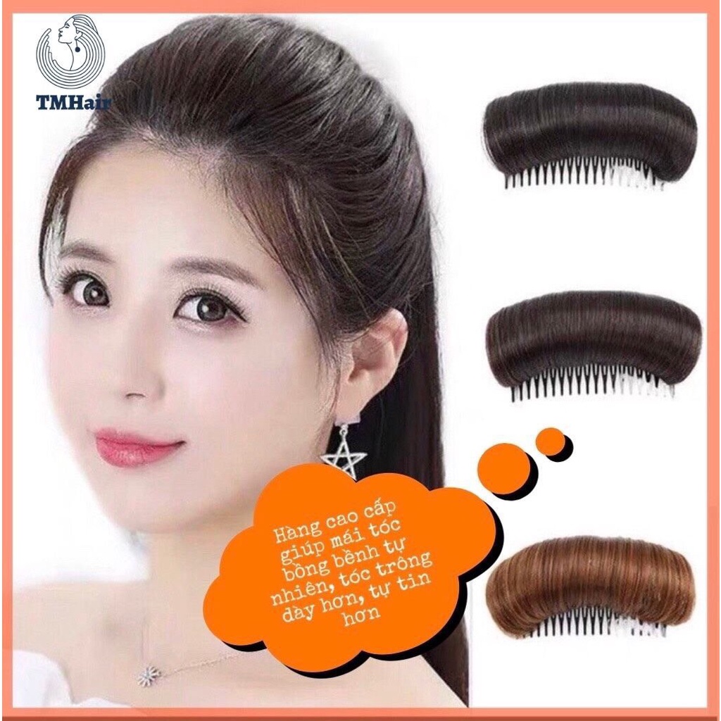 [Chính hãng] Tóc giả phồng mái kẹp phồng chân tóc TMHair chất lượng cao giúp tóc bồng bềnh, tự tin, cuốn hút