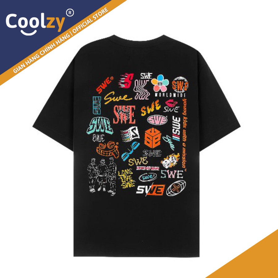 [Hàng chính hãng] Áo thun swe LOGOS tee ngắn tay form rộng nam nữ unisex