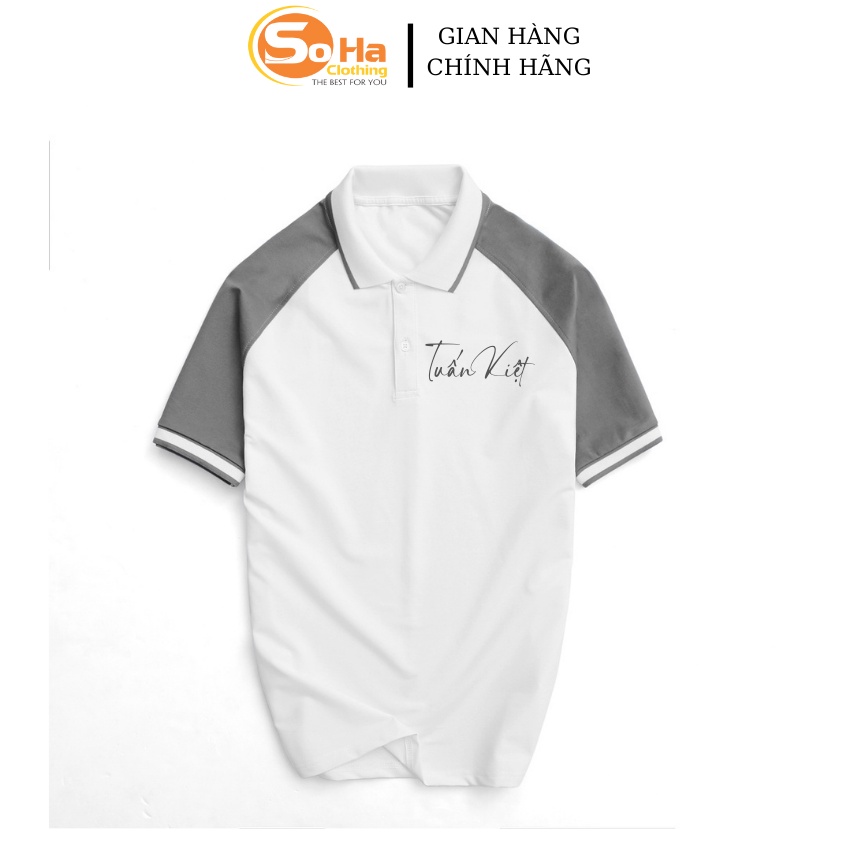 Áo polo nam IN TÊN theo yêu cầu basic đẹp vải cá sấu , chuẩn form, trẻ trung, lịch sự - SoHa Clothing