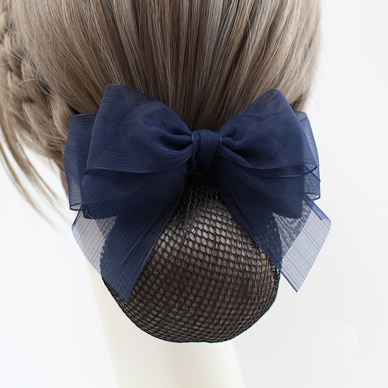 Kẹp Tóc Vải Lưới Lụa Họa Tiết Hoa Phong Cách Hàn Quốc Cho Nữ