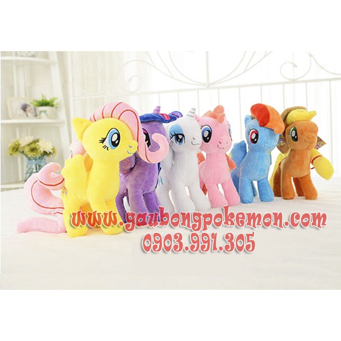 TẶNG TÚI QUÀ THÚ BÔNG NGỰA PONY RAINBOW DASH XANH MẪU XỊN 30CM