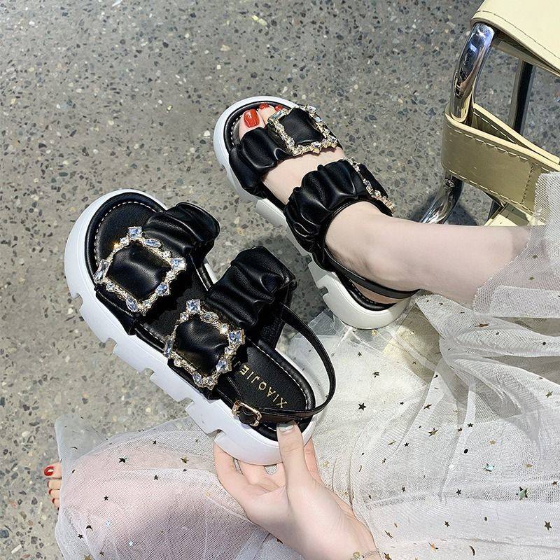 Giày Sandal Đế Dày Phong Cách Mới Hợp Thời Trang Dễ Phối Đồ