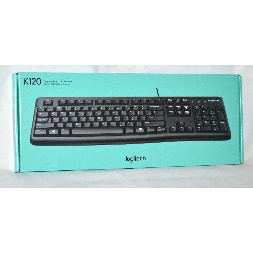 Bàn phím có dây Logitech K120 USB - chính hãng BH 03 năm