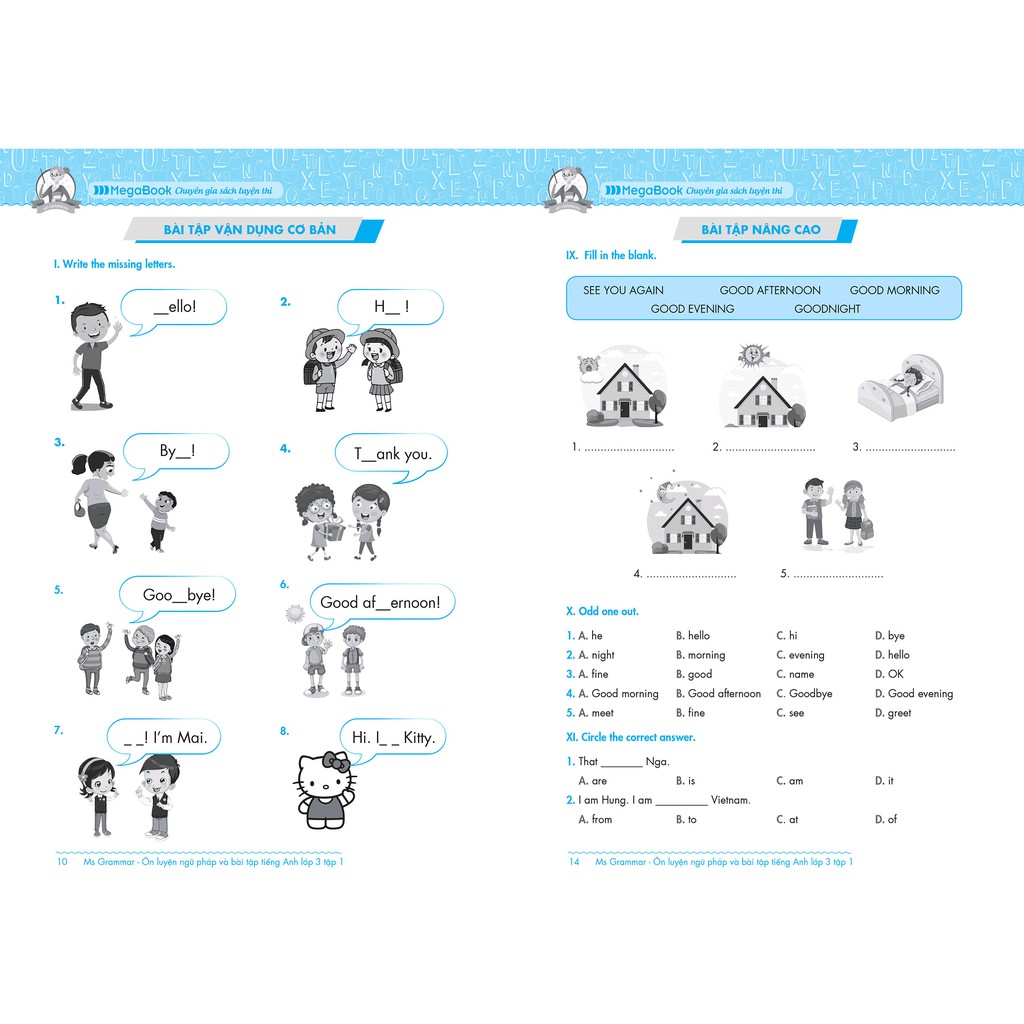 Sách: Ms Grammar Ôn luyện Ngữ pháp và Bài tập tiếng Anh lớp 3, tập 1