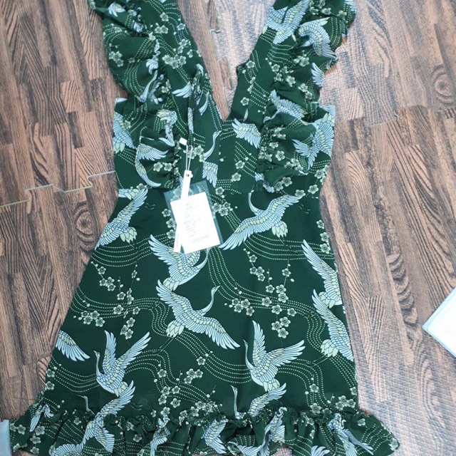 Váy hoa xanh