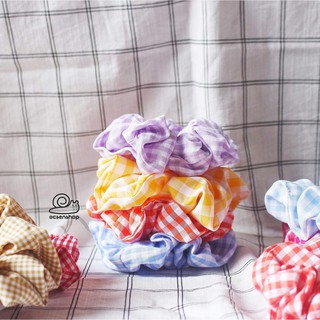 Ốc Sên Shop - Scrunchie caro 1~15