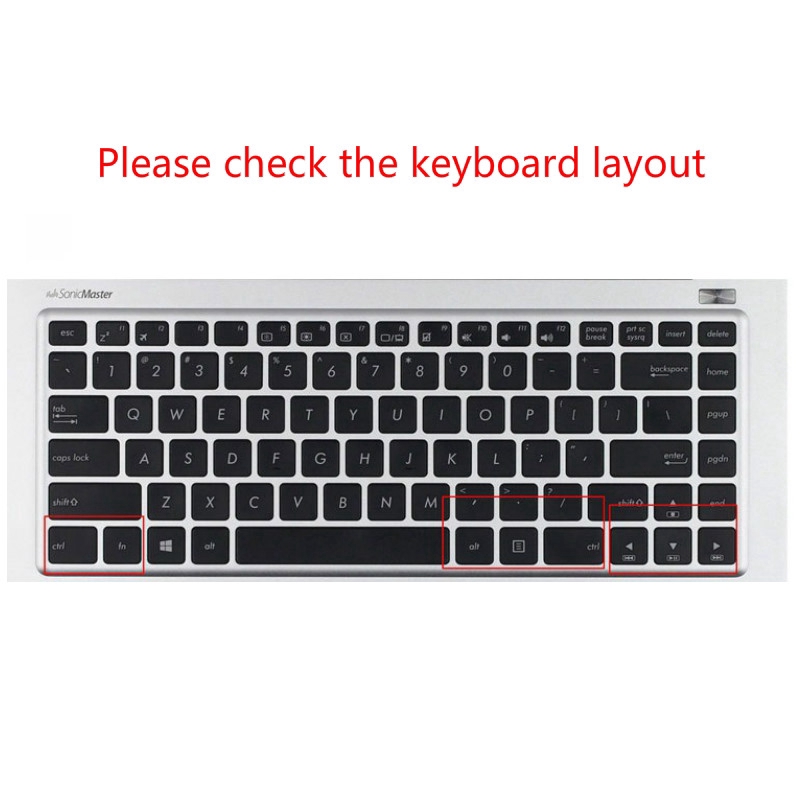 Miếng Dán Bàn Phím Silicon Mềm Siêu Mỏng Cho Laptop Asus W419L X450V S400Ca S46C Y481C Ốp