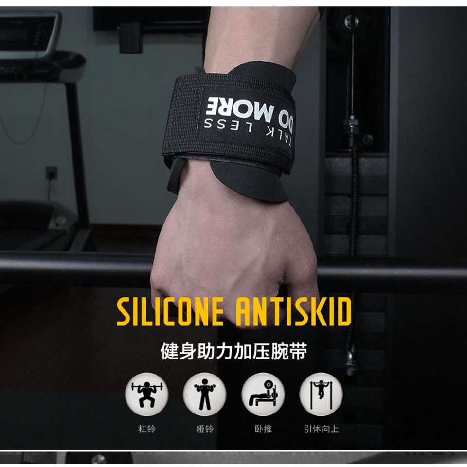 Aolikes 1 Cặp Đai Quấn Cổ Tay Hỗ Trợ Nâng Tạ Tiện Dụng