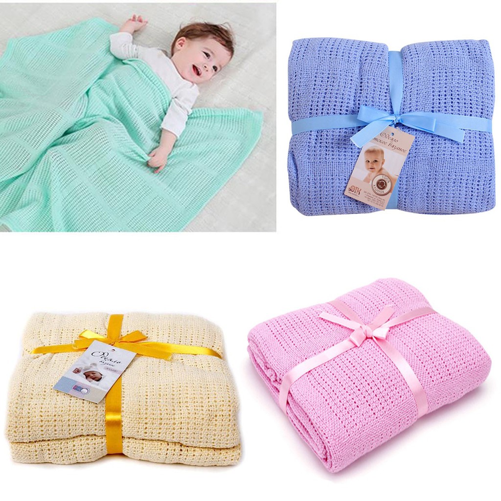 Chăn Lưới Cotton Xuất Nga chống ngạt cho bé siêu nhẹ Sử Dụng 4 Mùa