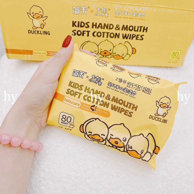 Thùng giấy ướt vịt vàng 10 bịch