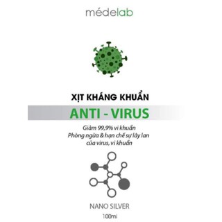 Xịt kháng khuẩn Medelab