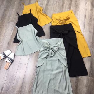 Sét 2dây và chân váy buộc nơ trc siêu cưng