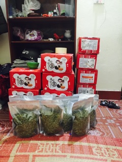Nho xanh khô