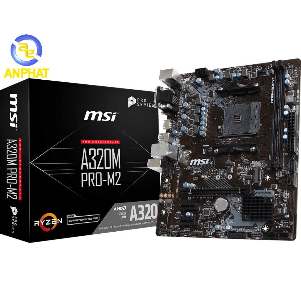 Chặn main MSI A320M PRO-M2 A320M PRO M2 dùng nắp sau thùng máy