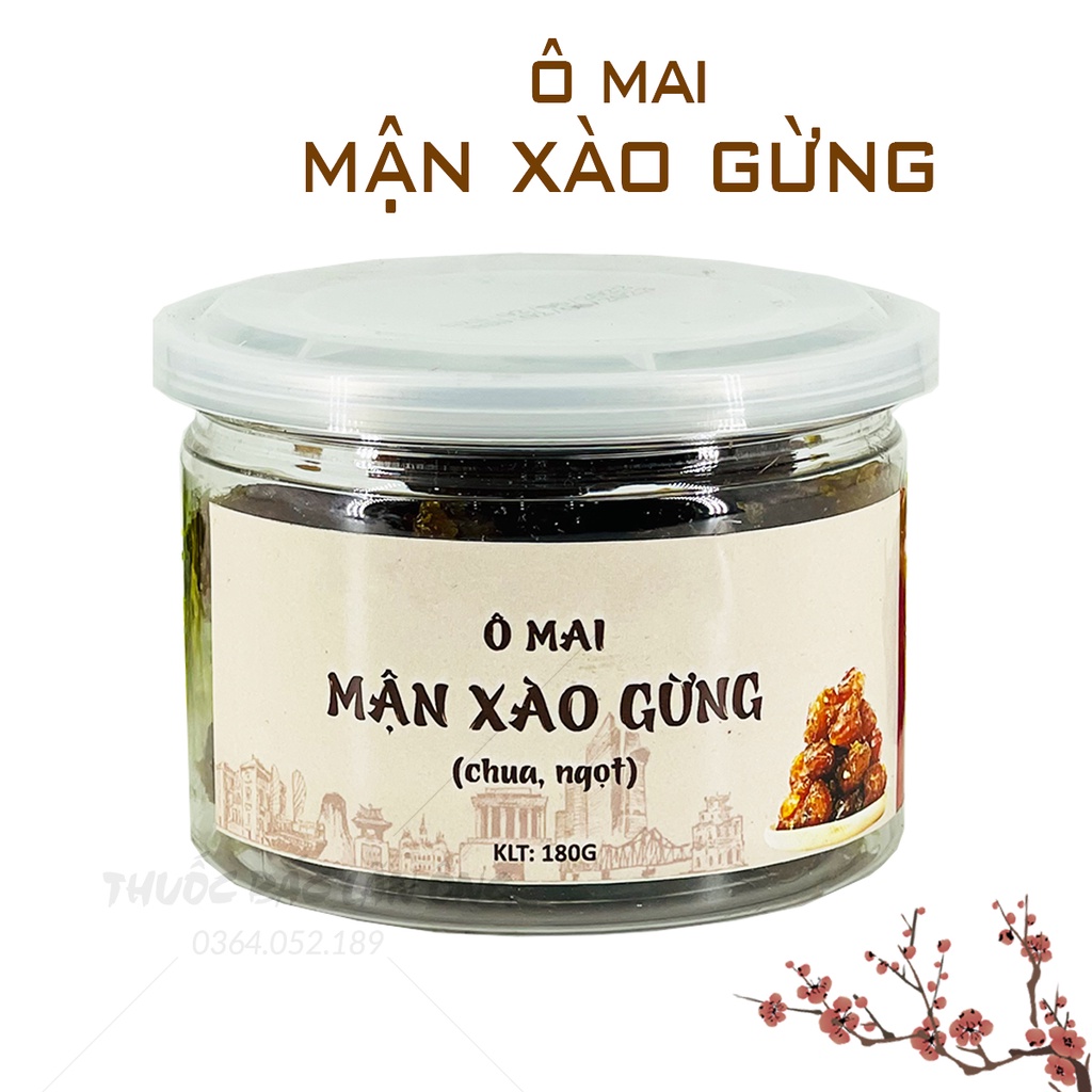 Ô mai mận xào gừng đặc sản Hà Nội (Vị chua ngọt, dẻo thơm ngon)