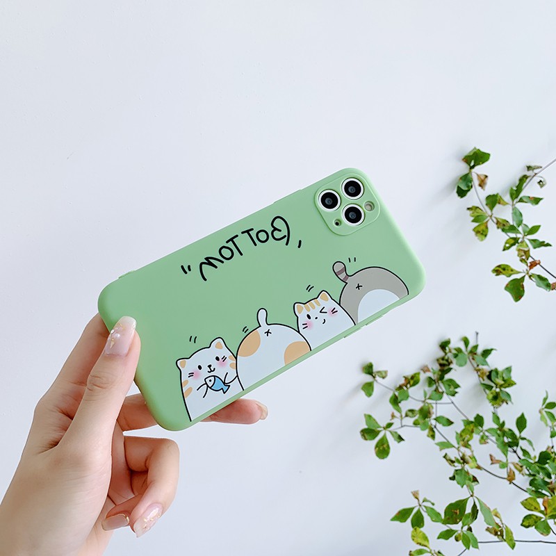 Ốp điện thoại họa tiết hoạt hình cho iPhone11 / 11Pro 11Pro Max X XR XS XS MAX 7 8 plus SE